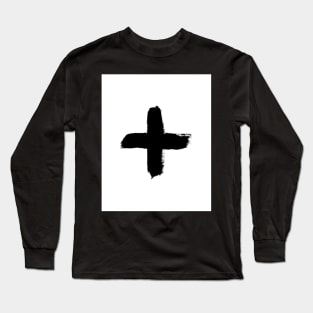 Cross print, Swiss cross print, Scandinavian, Nordic, Trendy print, Styled, Scandinavian art, Modern art, Wall art, Print, Minimalistic, Modern Long Sleeve T-Shirt